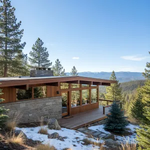 Modern Marvel Nestled Among Pines