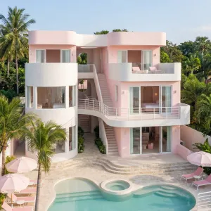 Blush Cascade Villa With Lagoon Deck