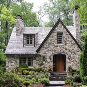 Picturesque Stone Getaway Under Leafy Skies