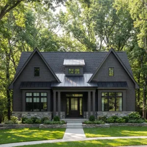 Modern Woodland Craftsman Cottage