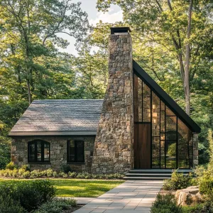 Stone-Crafted Hideout with Glistening Spire