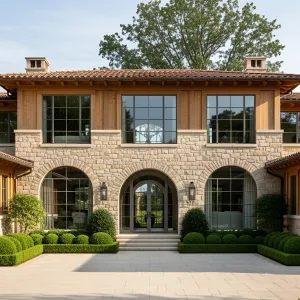 Timeless Stone Facade with Modern Flair
