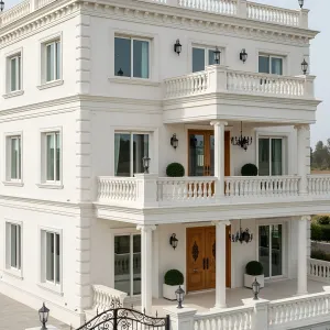 Regal Radiance: A White Fortress of Grace
