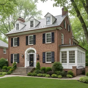 Timeless Brick Colonial with Sunroom