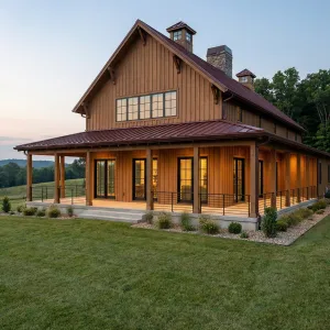 Copper Roof Pastureview Barndominium Haven