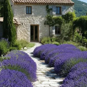 Lavender-lined Pathways