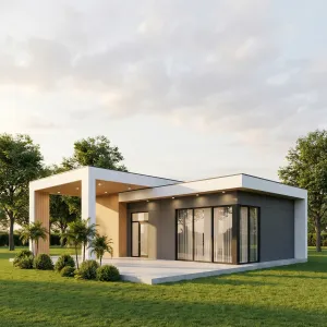 Sunlit Portico Home With Framed Views