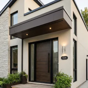 Slate Canopy Entryway Residence