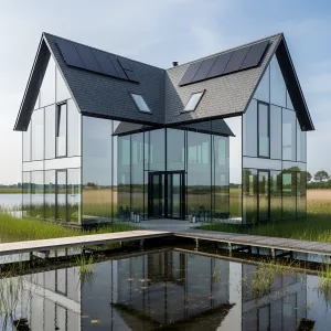 Reflective Retreat: A House in Nature’s Embrace