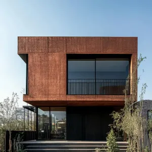 Preview of Corten Cube Amidst Tranquility
