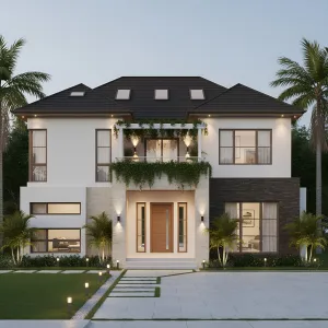 Modern Elegance with a Sloped Roof