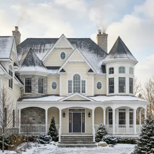 Gingerbread Gables Winter Wrap House