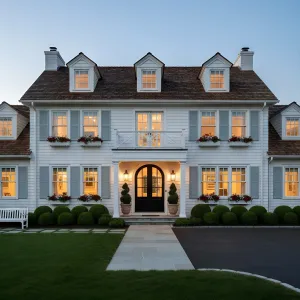 Arched-Entry Coastal Shingle Colonial