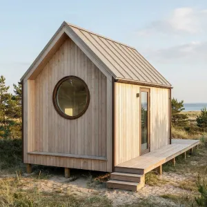 Dune Circle Window Tiny Retreat