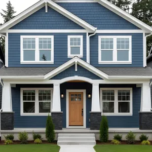 Pacific Denim Craftsman With Butternut Door