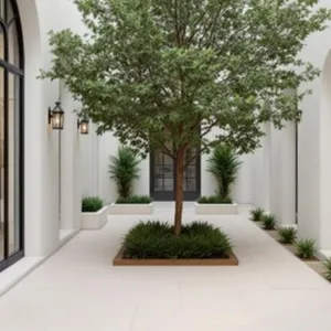 Serenity in Symmetry: A Courtyard Delight