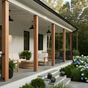 Modern Cottage with Inviting Porch