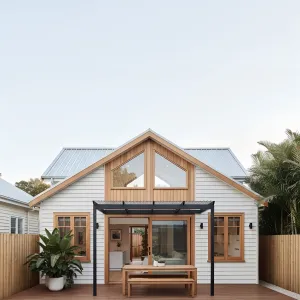 Backyard Nook With Glazed Shelter