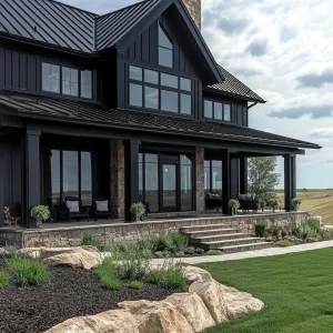 Bold and Beautiful House with a Charcoal Attitude