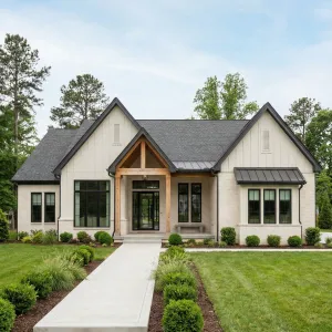 Modern Gabled Timber Porch Cottage