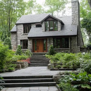 Stone Whimsy Among Woodland Wonders