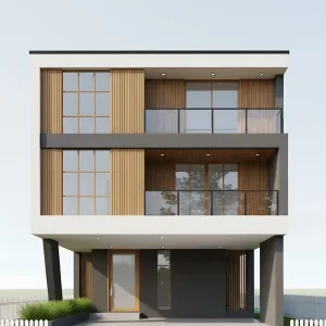 Contemporary Elevated Dwelling: A Three-Step Fancy