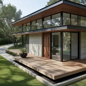 Cedar-Eaves Concrete Lantern House