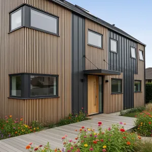 Modern Zen Den with Floral Accents