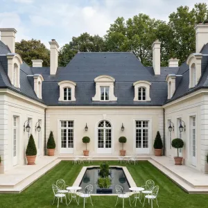 Garden Courtyard With Reflecting Pool Retreat