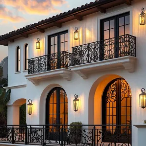 Balconies With Intricate Wrought-iron Railings