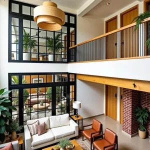 Stylish Sanctuary With Green Accents
