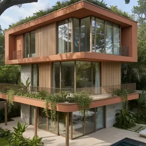 Terracotta Veranda Among Whispering Greens