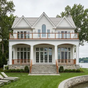 Lakefront Porchlight Manor In Soft White