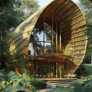 Bamboo Cocoon: The Leafy Embrace