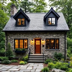 Enchantingly Cozy Stone Dwelling with Peekaboo Dormers