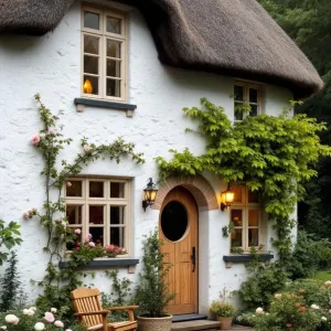Thatched Haven with a Wooden Wink