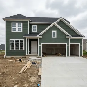 Deep Pine Suburban Twin-Garage Home