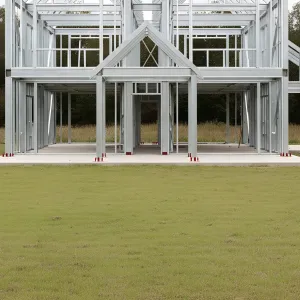 Twin-Gable Steel Gallery Home