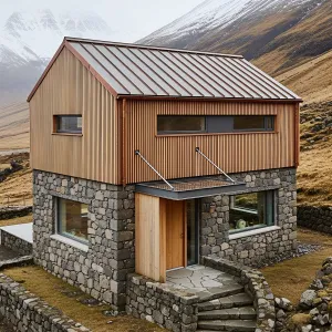 Boulder Haven with Sleek Slats