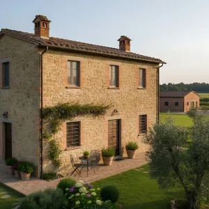 Fieldstone Serenity With Brick Accents