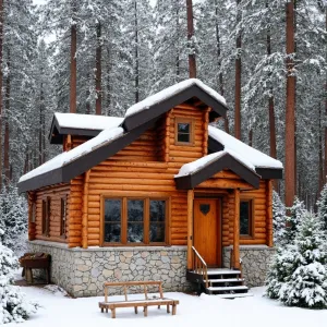 Log Haven in Winter Wonderland