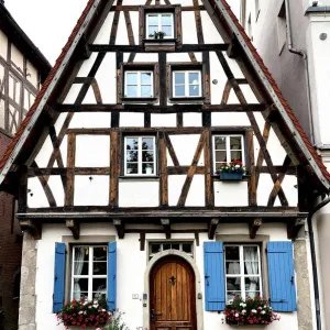 Charming Chalet with Blue Shutters and Timber Tales
