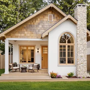 Charming Cottage with Stone Accents