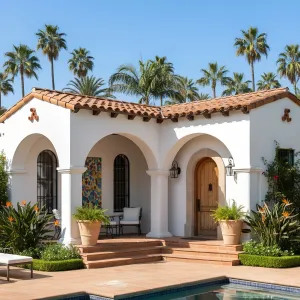 Sevillan Poolside Arch Bungalow