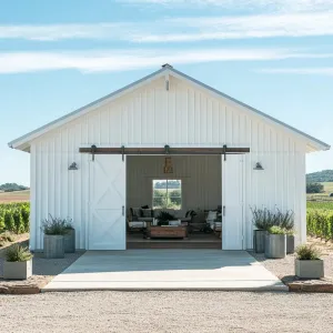 White Barn Chic, A Modern Retreat