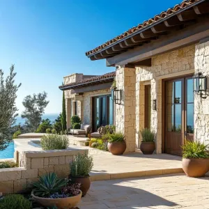 Terracotta Tranquility Under Blue Skies