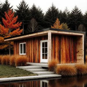 Modern Marvel in the Autumn Woods