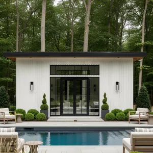 Poolside Pavilion: Nature’s Chic Hideaway