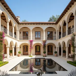 Sunlit Serenity: Courtyard Paradise