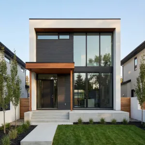 Minimalist Framed Skyline Window House